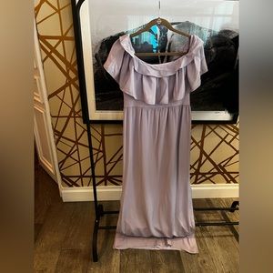 Lilac evening gown